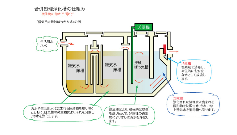 合併処理浄化槽の仕組み